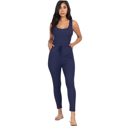 Comfy Drawstring Jumpsuit