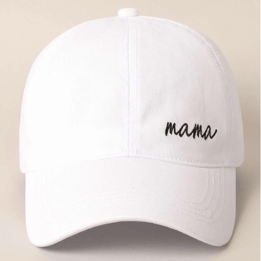 White Mama Baseball Cap