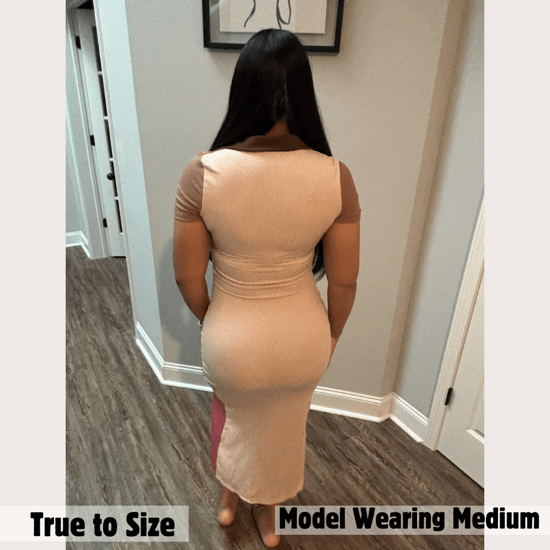 Zipper Midi Dress