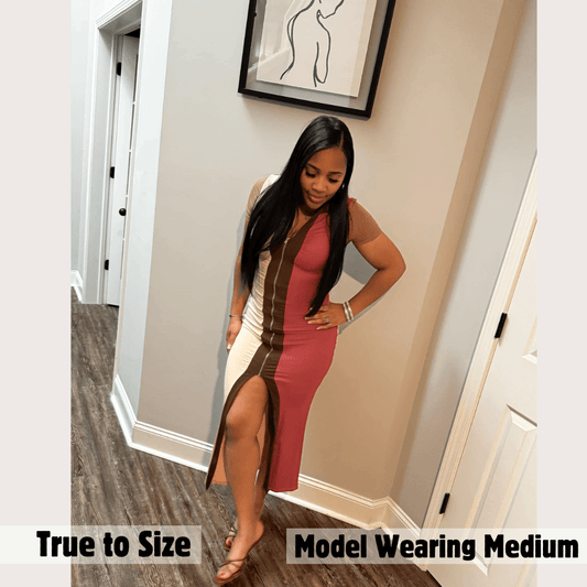 Zipper Midi Dress